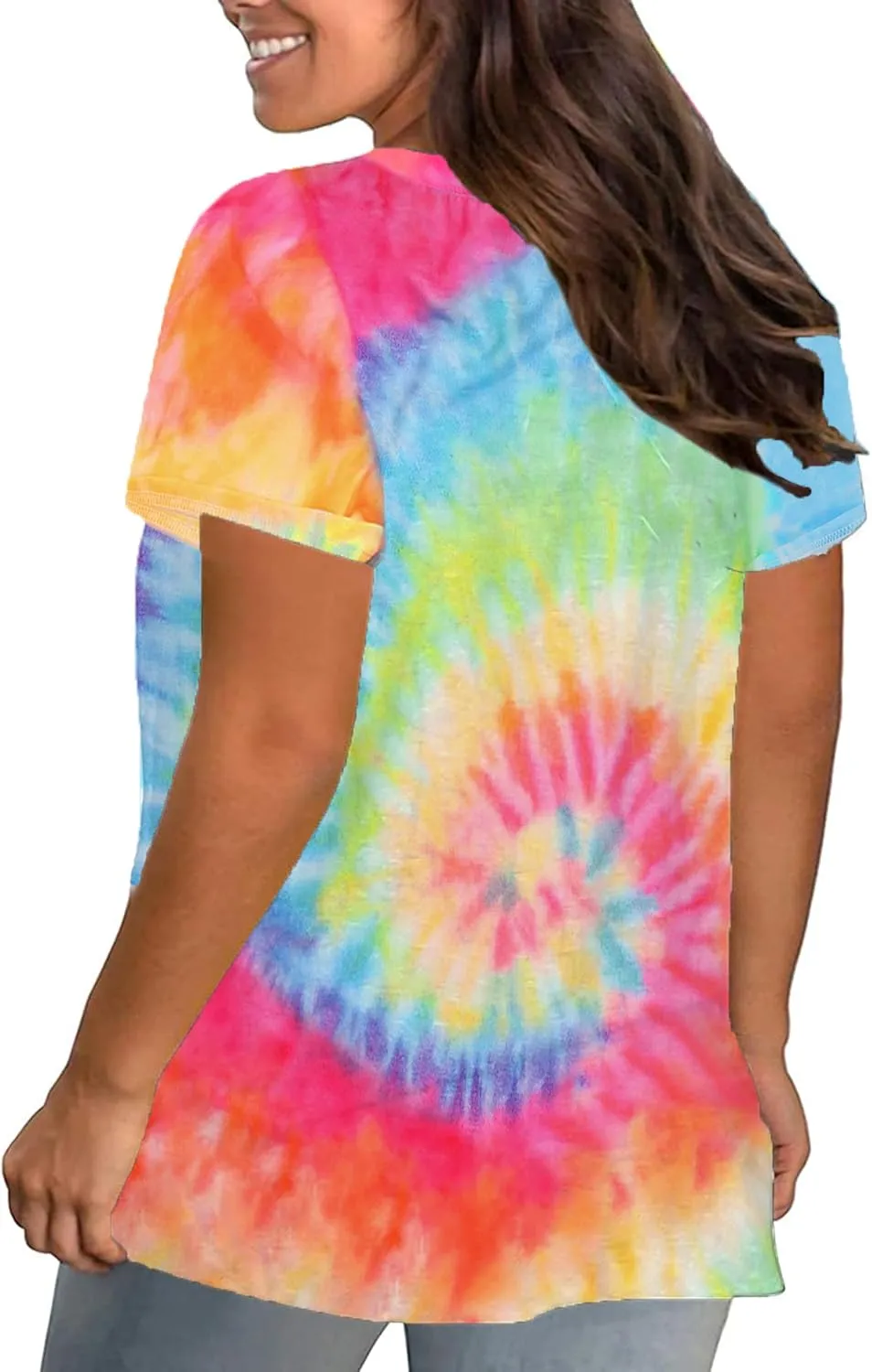 Plus Size Be Kind Shirt Women Bee Graphic Tees Tie Dye Tshirt Inspirational Teacher Tops