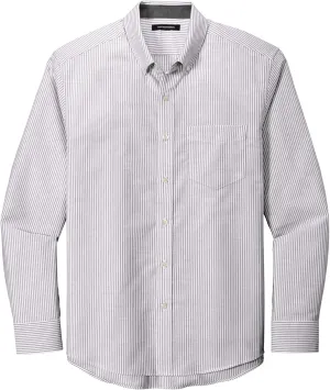 Port Authority Men's SuperPro Oxford Stripe Button-Down Shirt