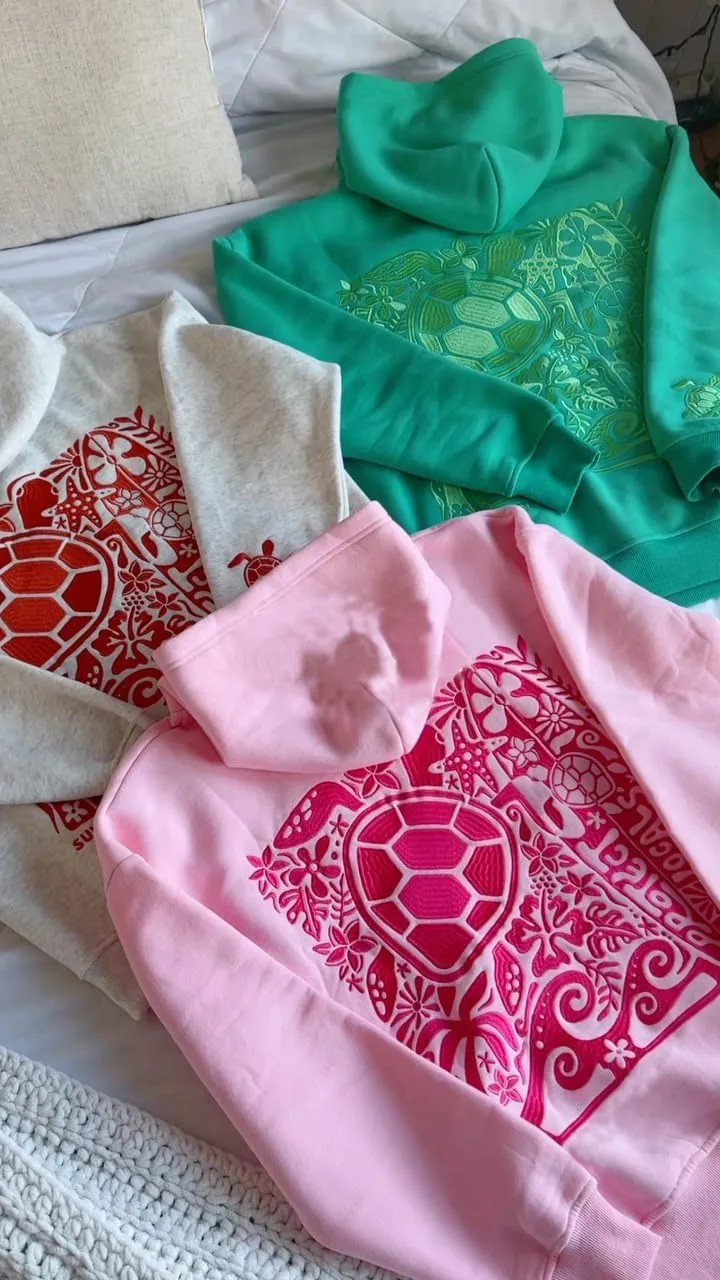 Preppy Embroidered Flower Hoodies for Teen Girl Women Y2K Back Graphic Printed Oversized Pullover Hooded Sweatshirts