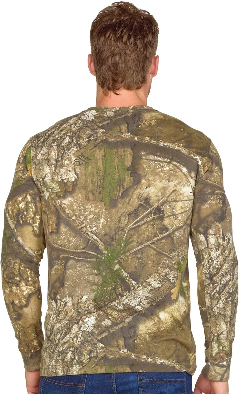 Realtree Men's Essential Camo Lightweight Performance Long Sleeve Shirt