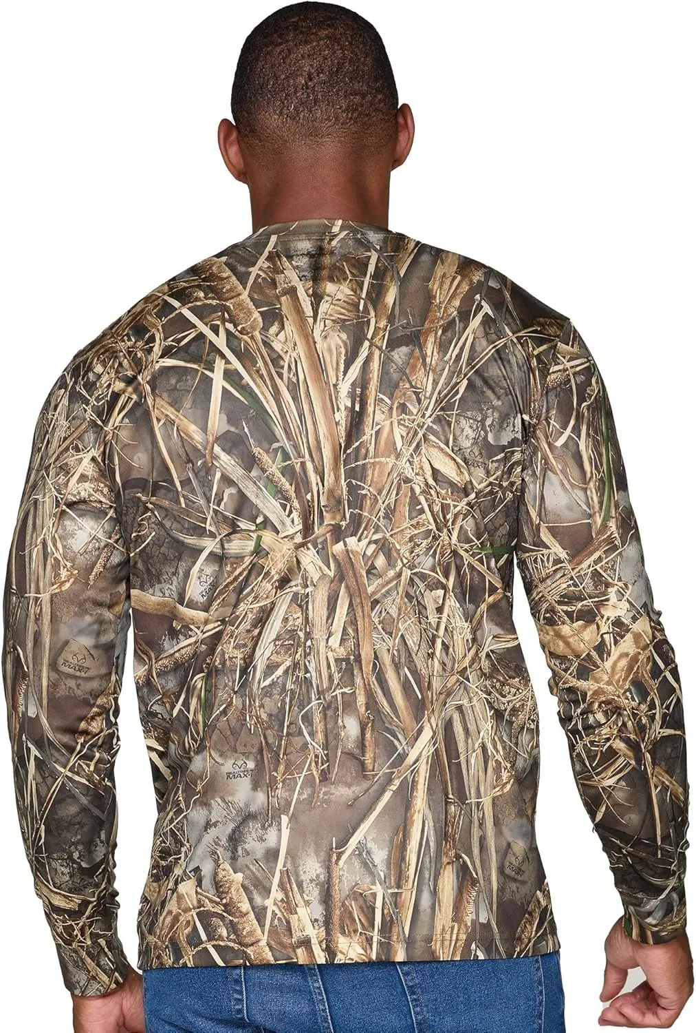 Realtree Men's Essential Camo Lightweight Performance Long Sleeve Shirt