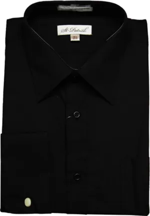Regular and Big and Tall French Cuff Dress Shirts in 5 Colors to 24 Neck and 39 Sleeve
