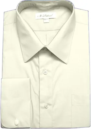 Regular and Big and Tall French Cuff Dress Shirts in 5 Colors to 24 Neck and 39 Sleeve