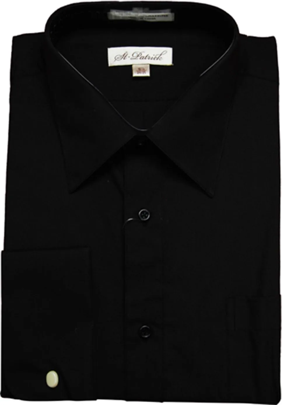 Regular and Big and Tall French Cuff Dress Shirts in 5 Colors to 24 Neck and 39 Sleeve