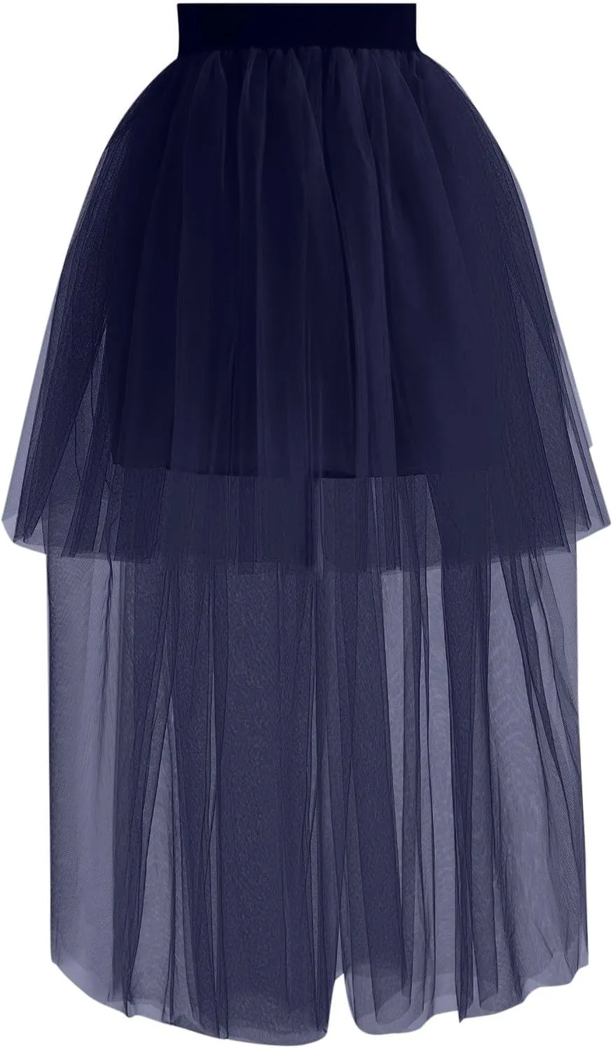 Skirts for Women Trendy Sheer High Elastic Waist Lightweight Dance Pleated Mesh Skirts for Summer Vacation Clothes