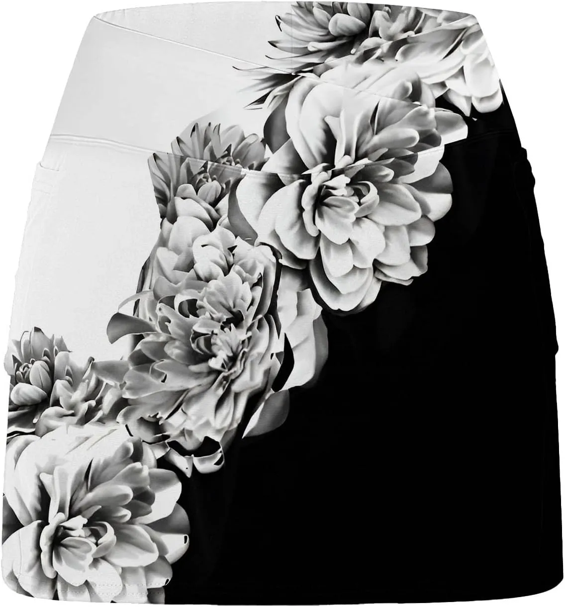 Skorts for Woman Crossover High Waisted Tennis Skirts with Shorts Tummy Control Athletic Workout Skirt with Pocket