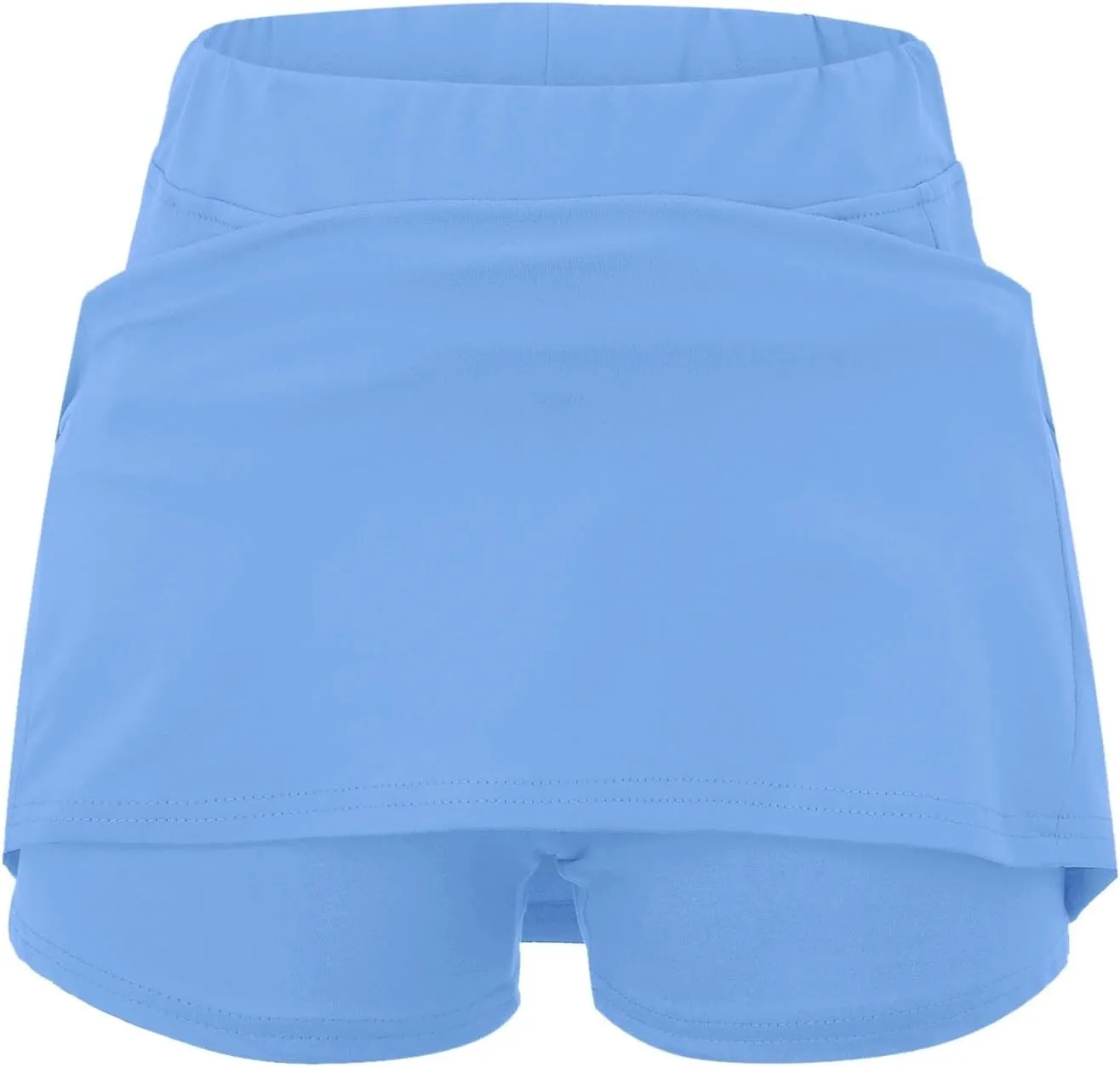 Skorts for Woman Dressy Casual Plus Size High Waist Skirt with Shorts Underneath Tennis Skorts with Pockets Tummy Control