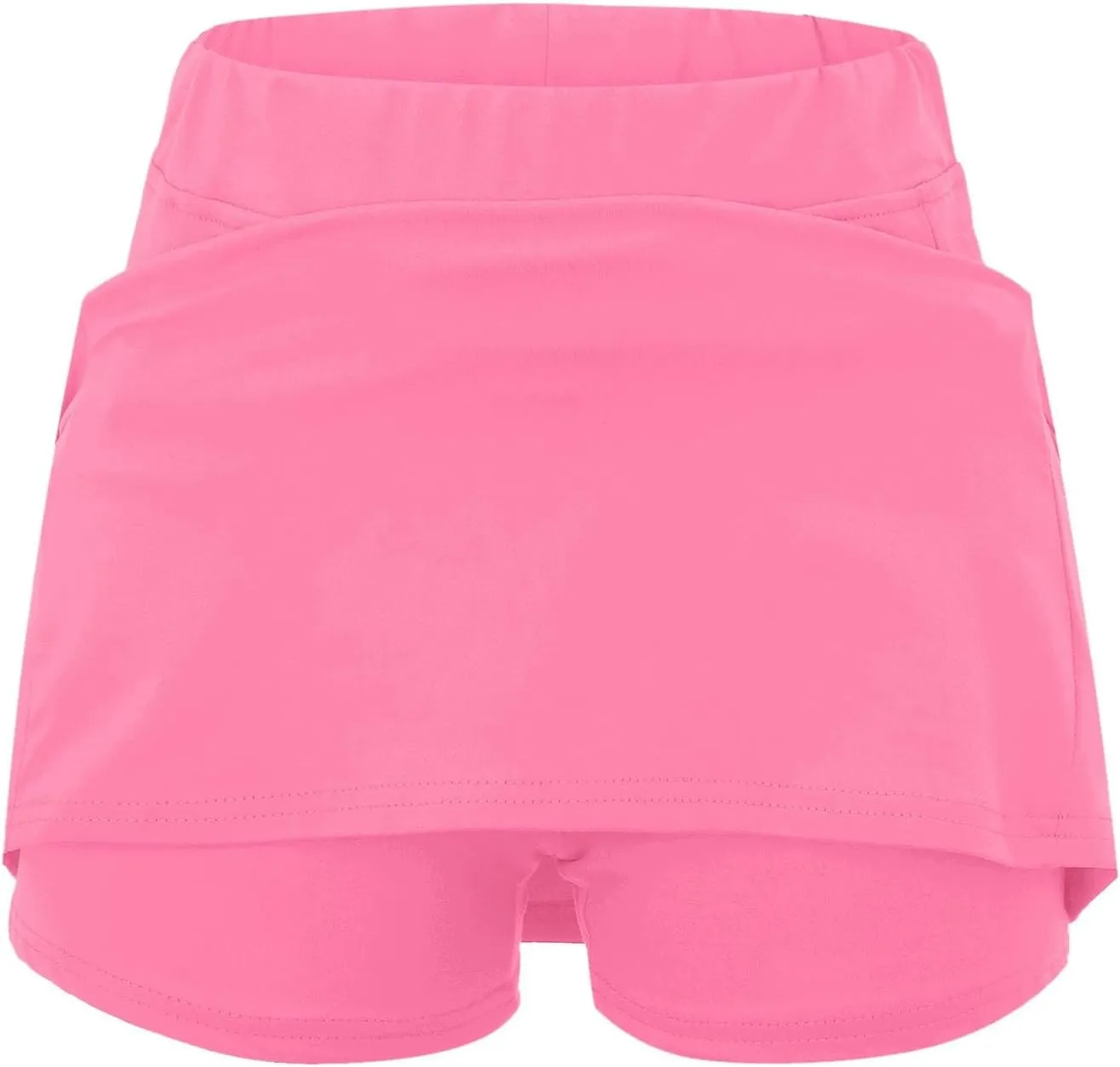 Skorts for Woman Dressy Casual Plus Size High Waist Skirt with Shorts Underneath Tennis Skorts with Pockets Tummy Control