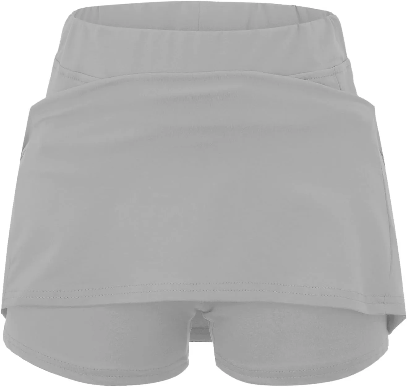 Skorts for Woman Dressy Casual Plus Size High Waist Skirt with Shorts Underneath Tennis Skorts with Pockets Tummy Control