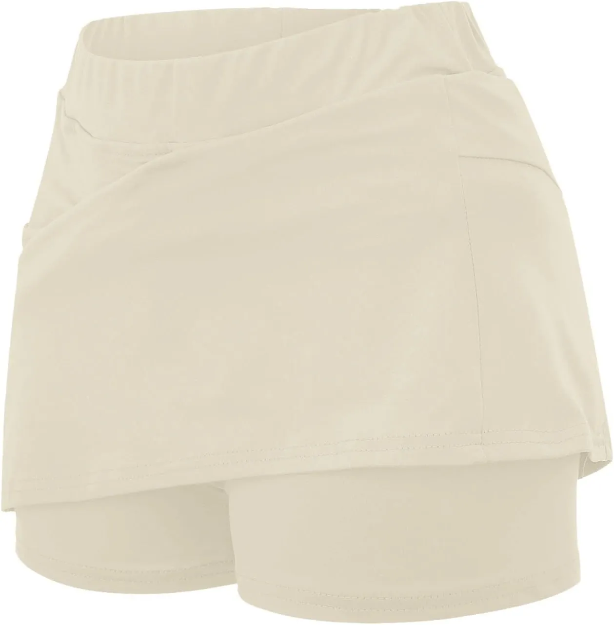 Skorts for Woman Dressy Casual Plus Size High Waist Skirt with Shorts Underneath Tennis Skorts with Pockets Tummy Control