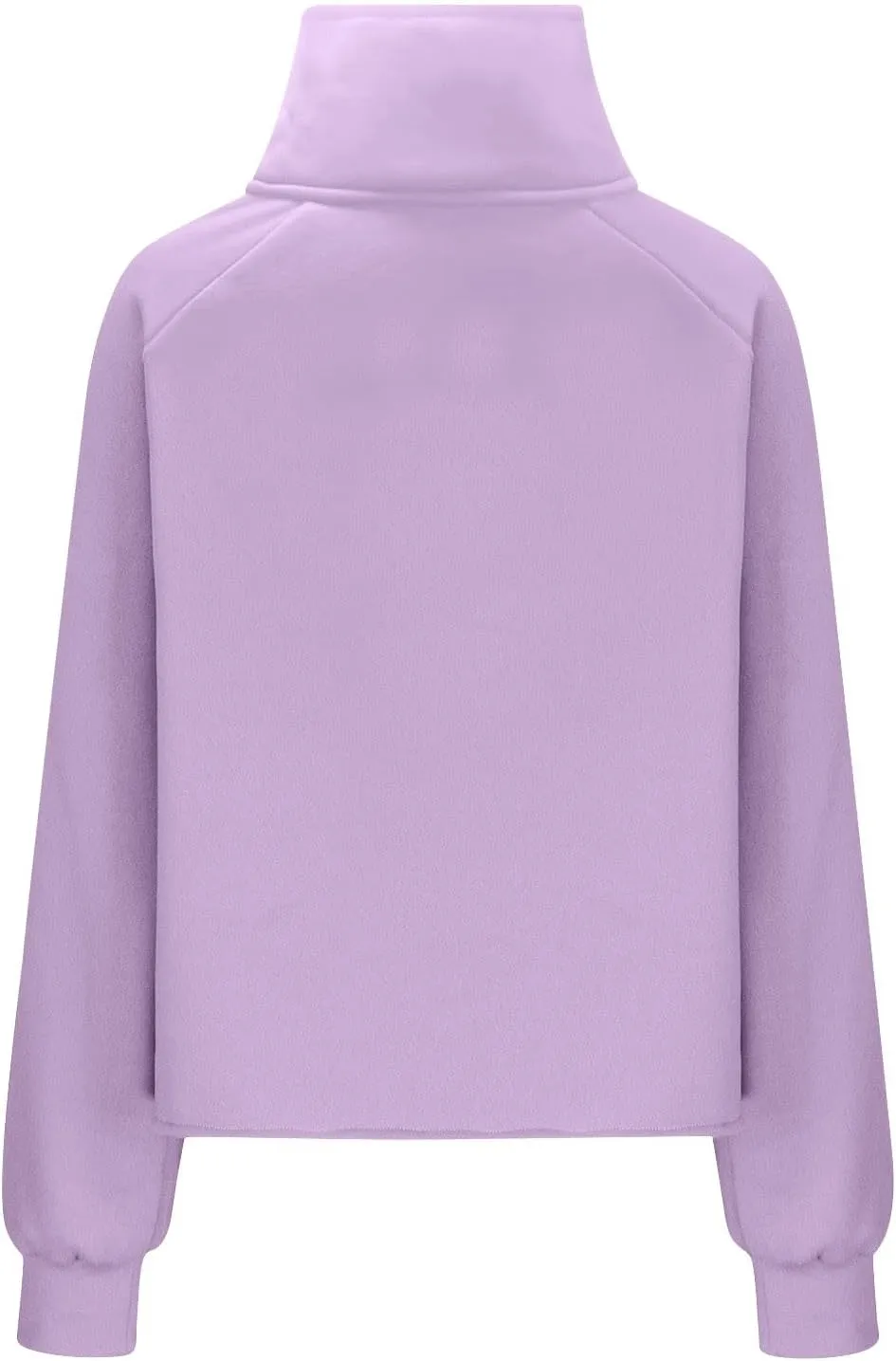SMIDOW Womens Half Zip Cropped Hoodies Oversized Fleece Quarter Zip Pullover Tops Fall Winter Clothes 2023 Outfits Sweatshirt