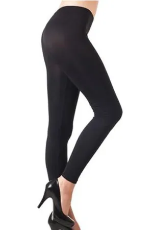 Solid Black Seamless  Leggings