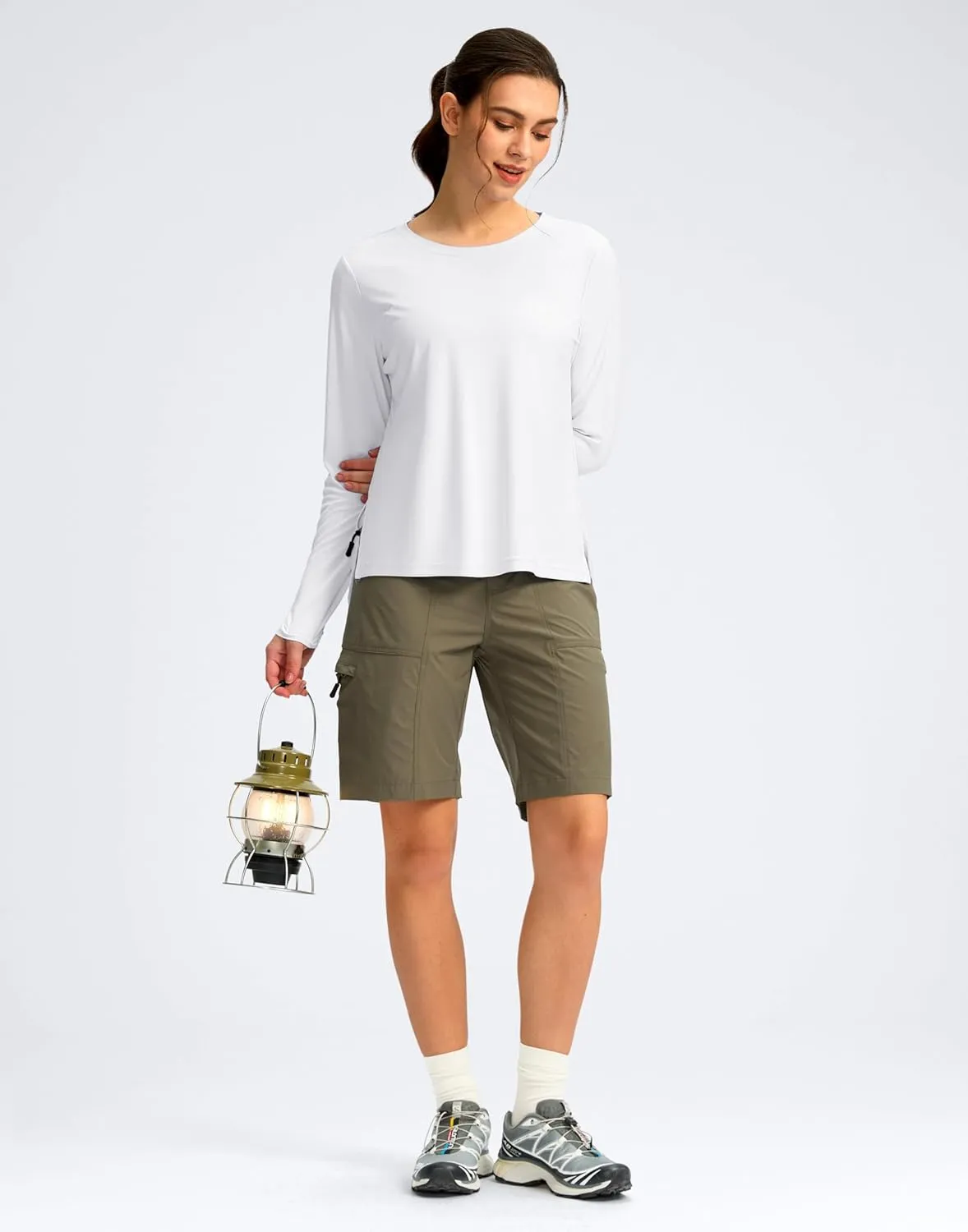 Soothfeel Women's Sun Shirts UPF 50  Long Sleeve UV Protection Workout Hiking Tops Lightweight Quick Dry SPF Outdoor Shirt