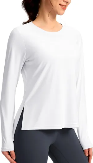 Soothfeel Women's Sun Shirts UPF 50  Long Sleeve UV Protection Workout Hiking Tops Lightweight Quick Dry SPF Outdoor Shirt