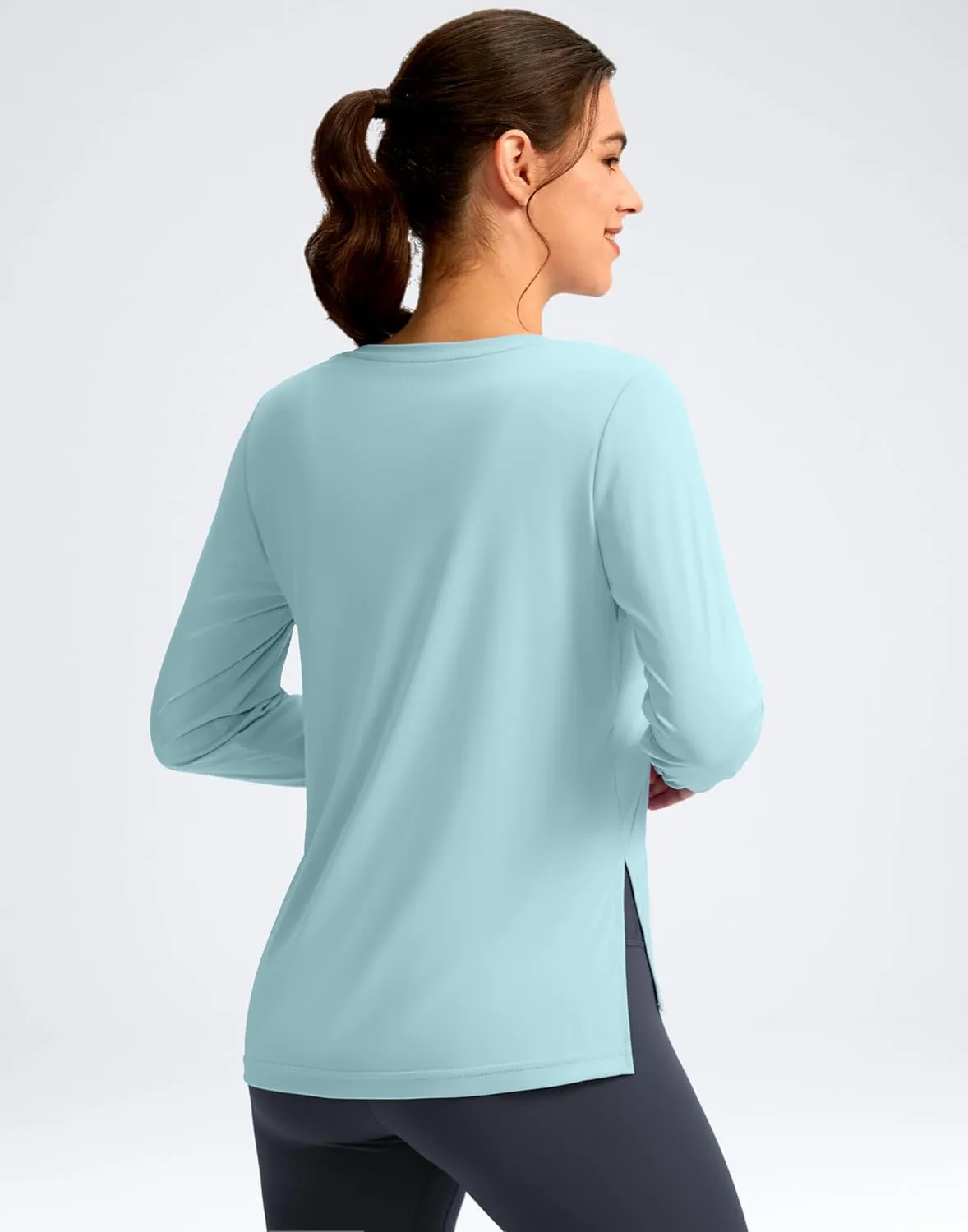 Soothfeel Women's Sun Shirts UPF 50  Long Sleeve UV Protection Workout Hiking Tops Lightweight Quick Dry SPF Outdoor Shirt