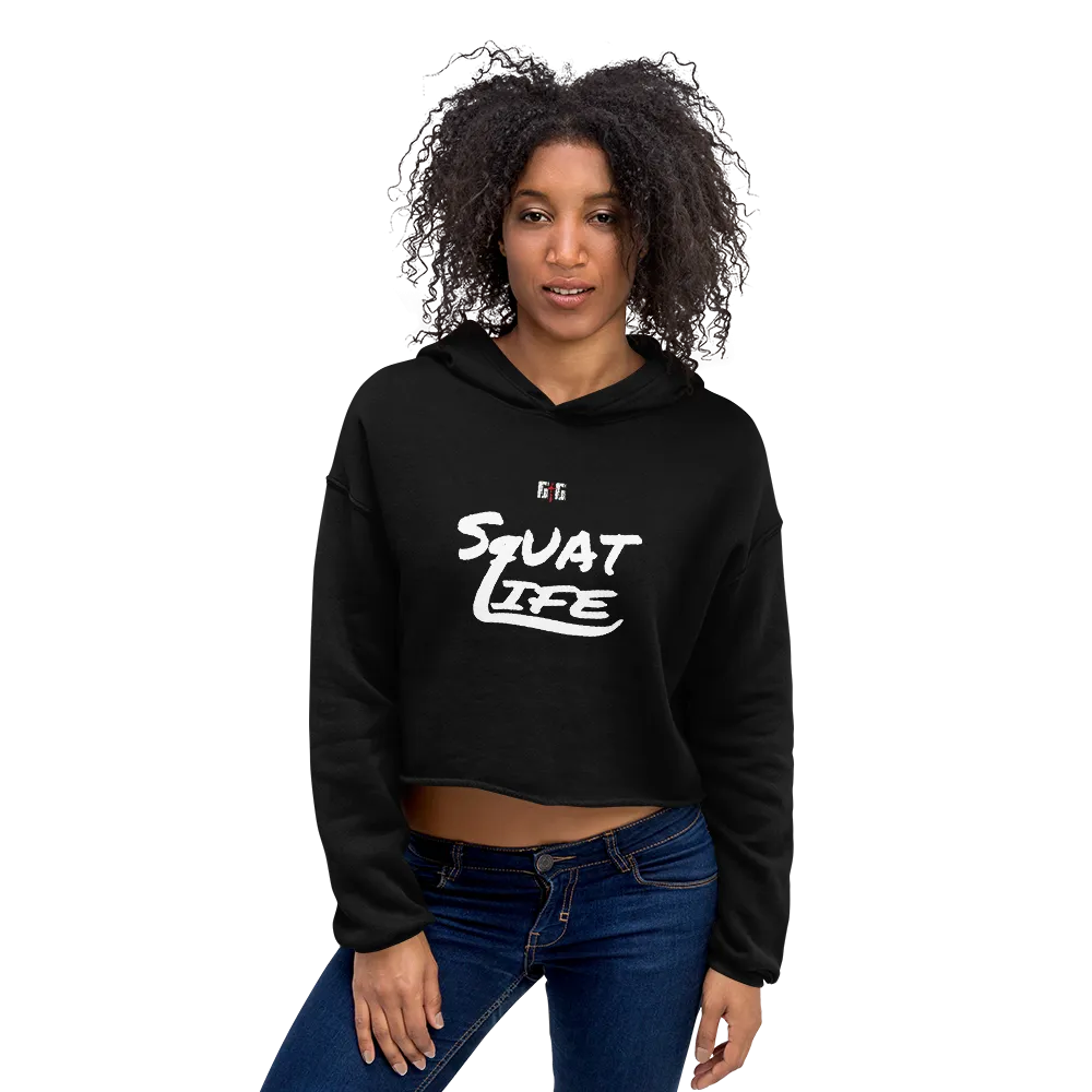 Squat Life Ladies Crop Hoodies