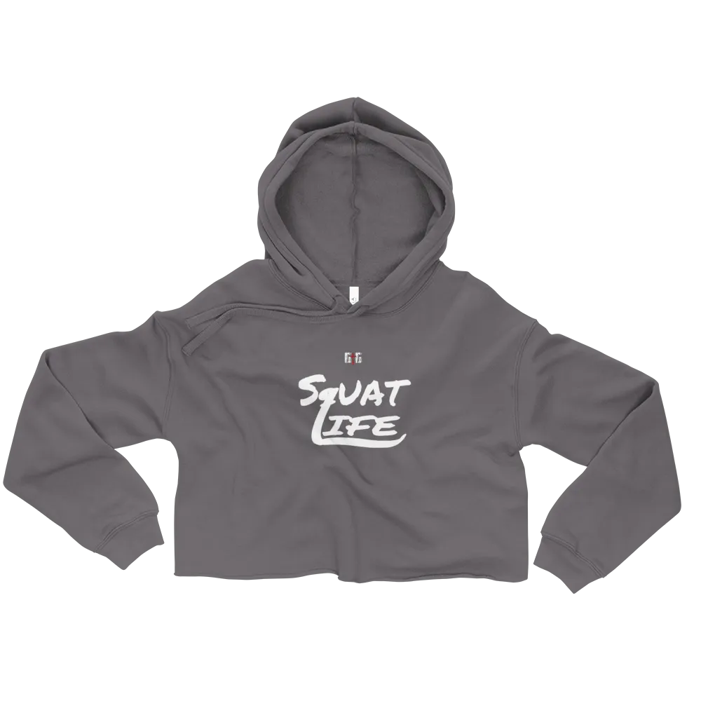 Squat Life Ladies Crop Hoodies
