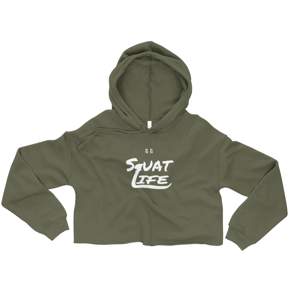 Squat Life Ladies Crop Hoodies