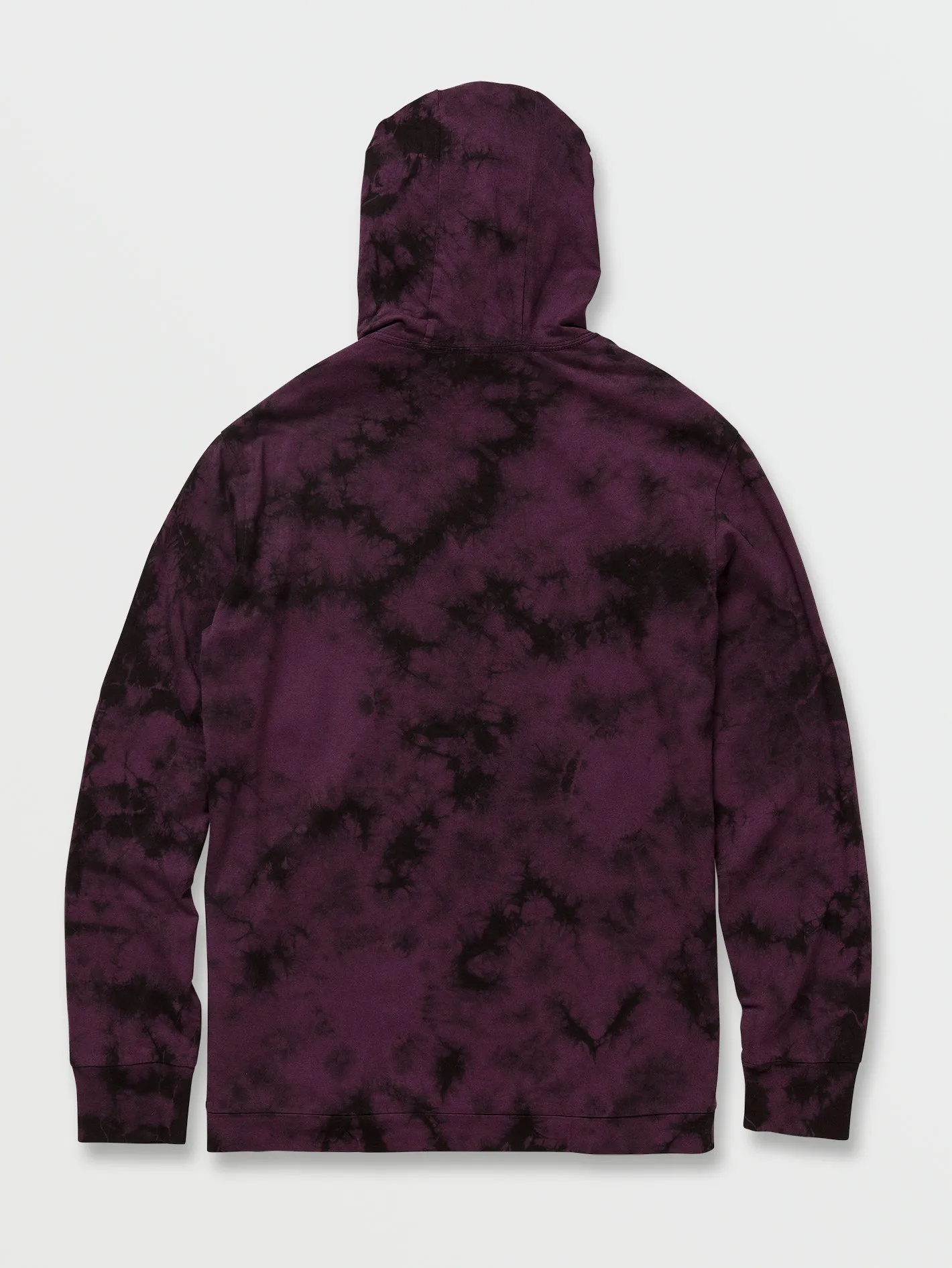 Stonedye Hood Long Sleeve Shirt - Mulberry