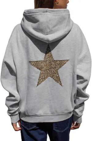 Surfing Graphic Hoodies for Women Y2K Long Sleeve Oversized Sweatshirt Teen Girls Preppy Pullover Sweater Hooded