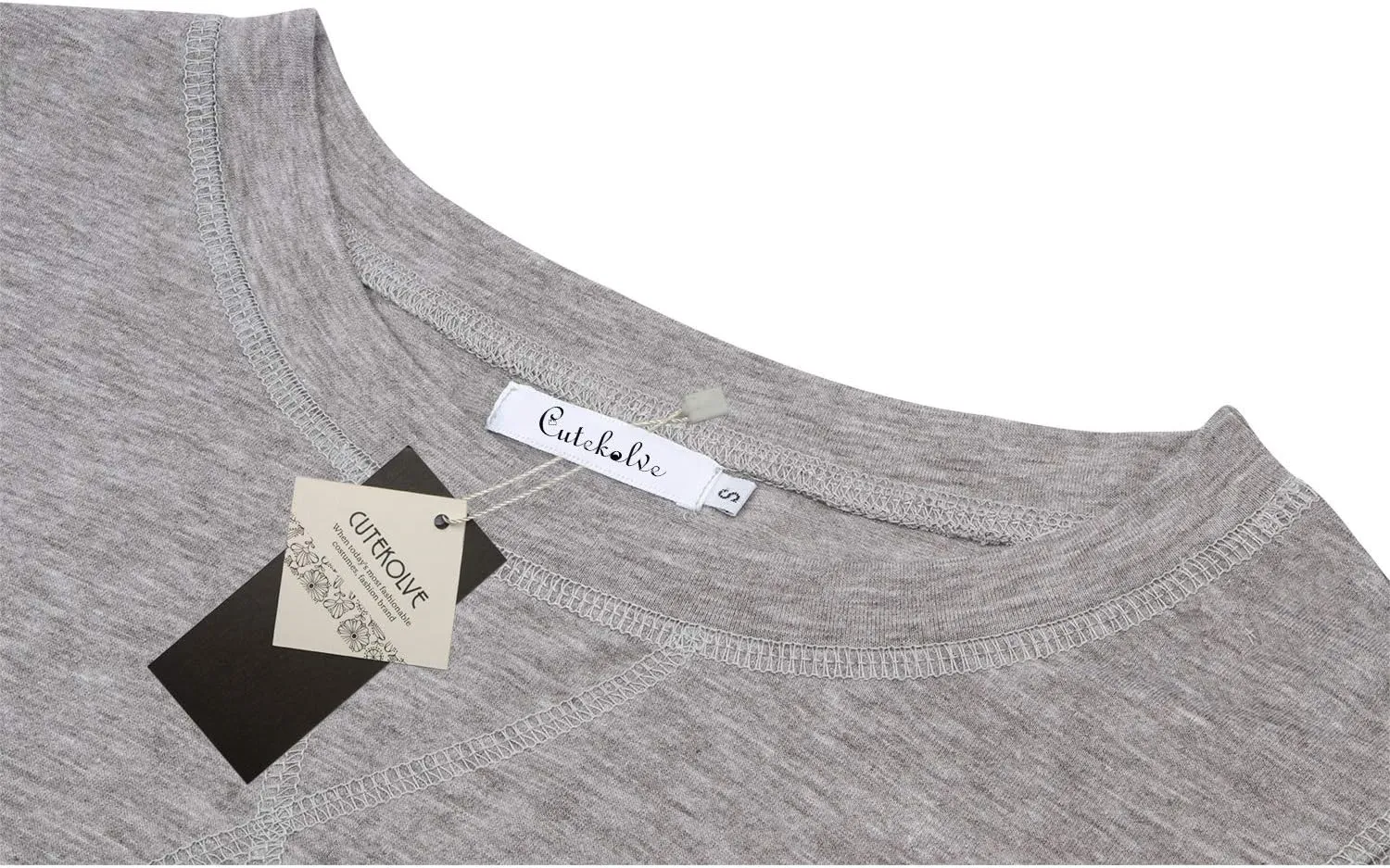 T Shirts for Womens Loose Fit Short Sleeve Casual Tops Cotton Ladies Tshirts Pullover Tees Crew Neck Side Split Tops