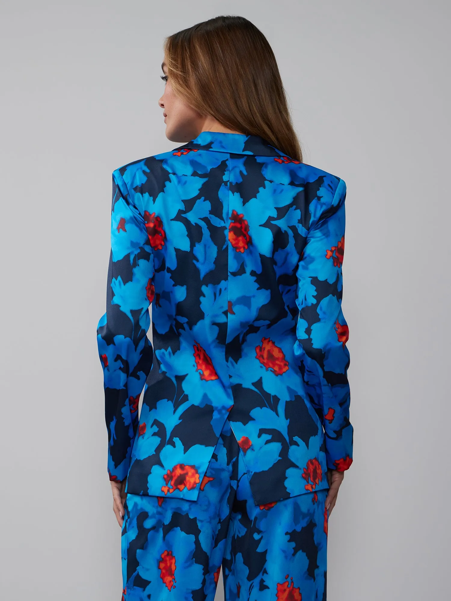 Tailored Floral Blazer
