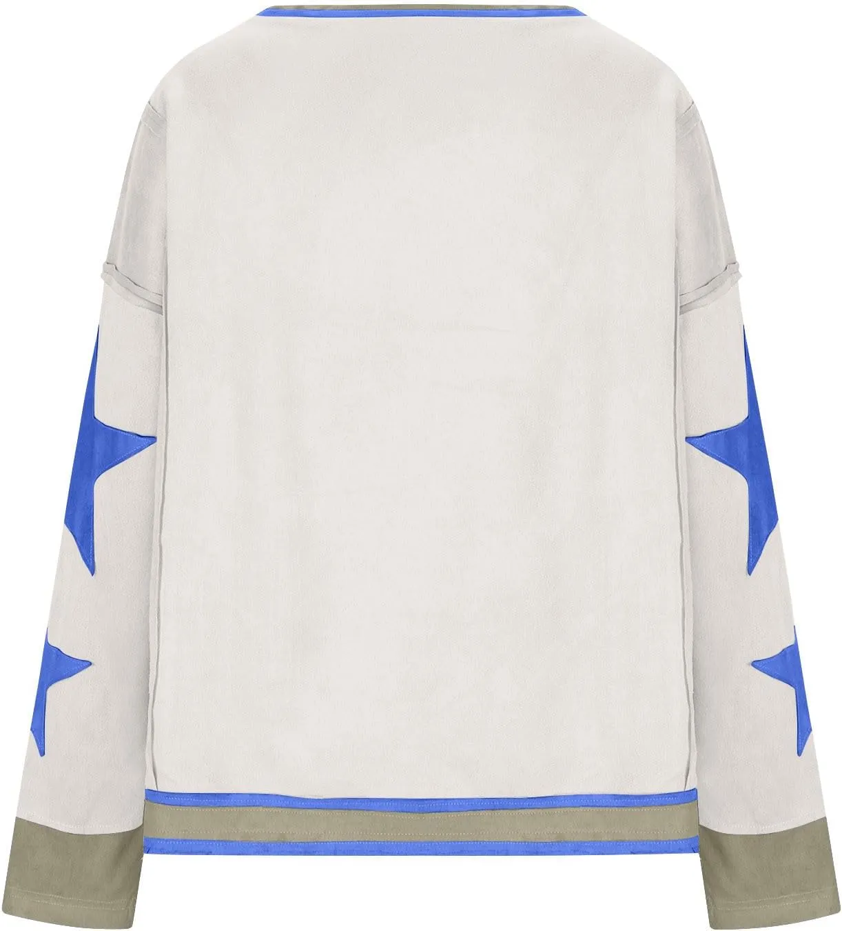 TANGNADE Women Oversized Sweatshirt Long Sleeve Crewneck Pullover Drop Shoulder Cute Tee Shirts 2024 Fall Trendy Clothes