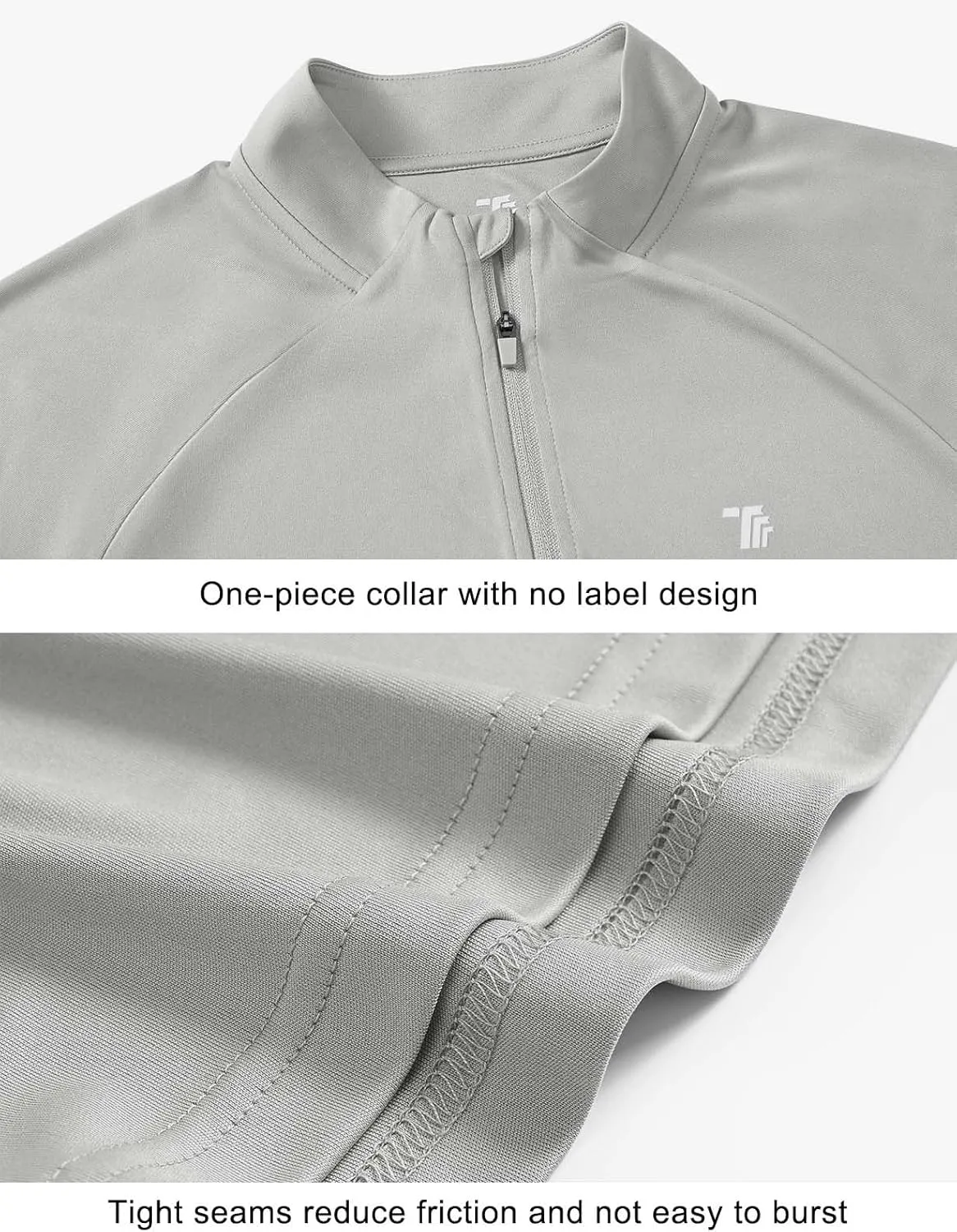 TBMPOY Women's Sun Protection Long Sleeve Women Quick Dry 1/4 Zip Pocket Shirts Hiking Workout Athletic Tops