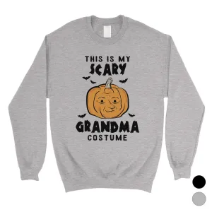 This is My Scary Grandma Costume Pumpkin Unisex Crewneck Sweatshirt