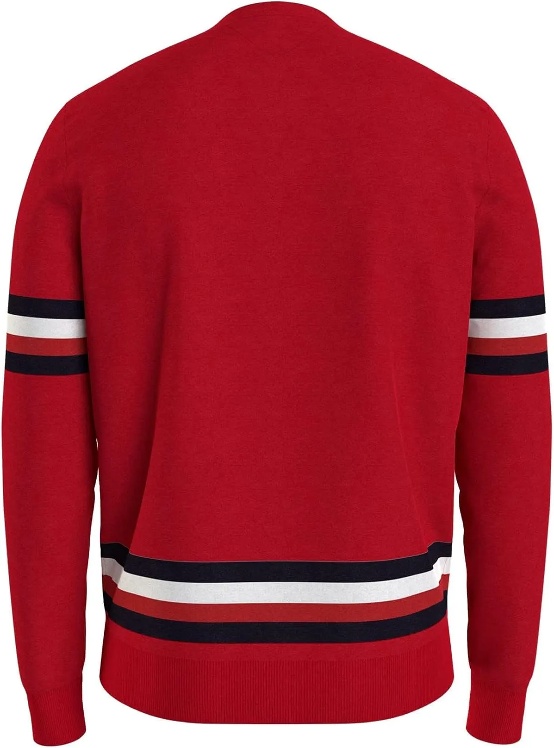 Tommy Hilfiger Men's Essential Signature Stripe Crewneck Sweater