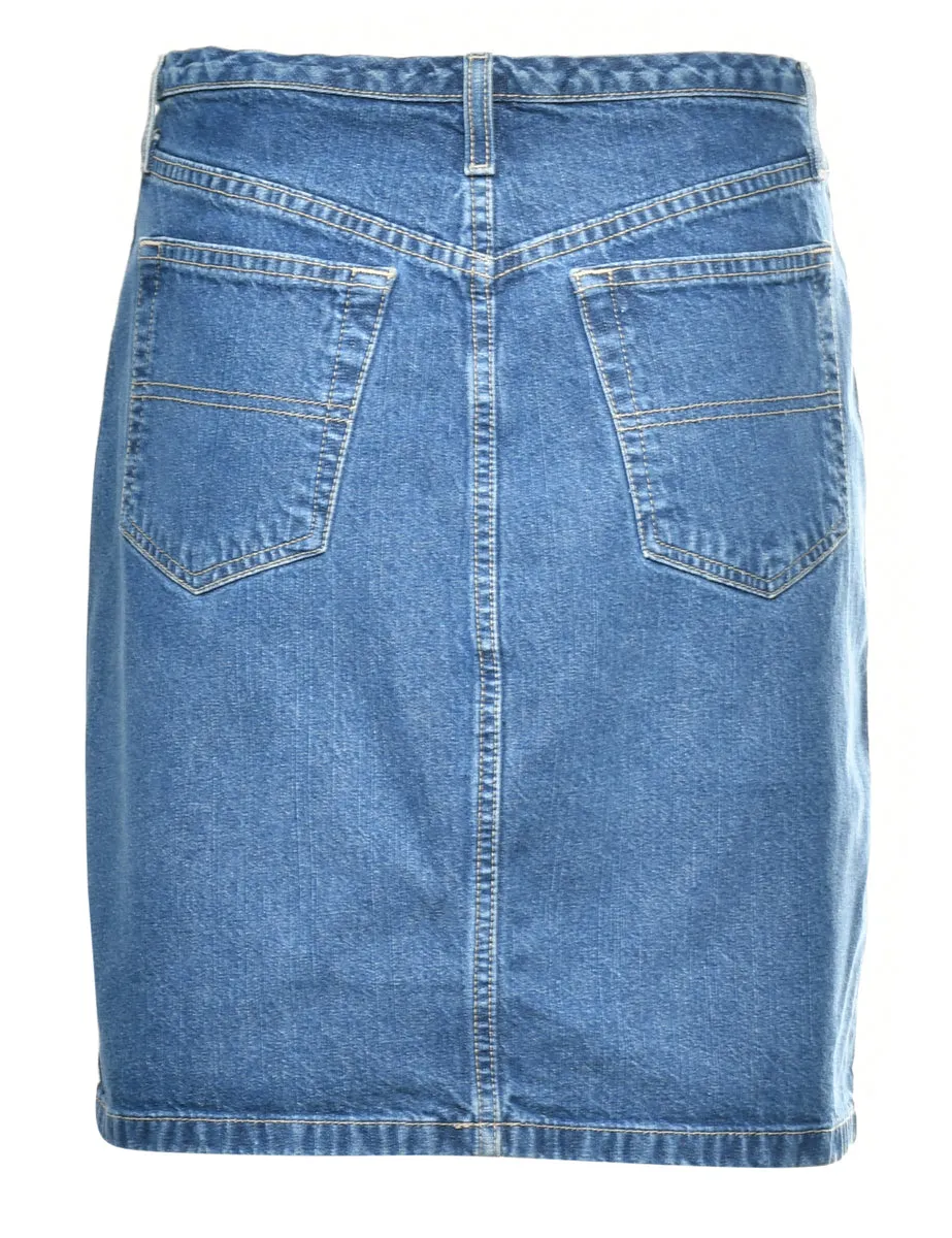Tommy Hilfiger1990s Medium Wash Denim Skirt - M
