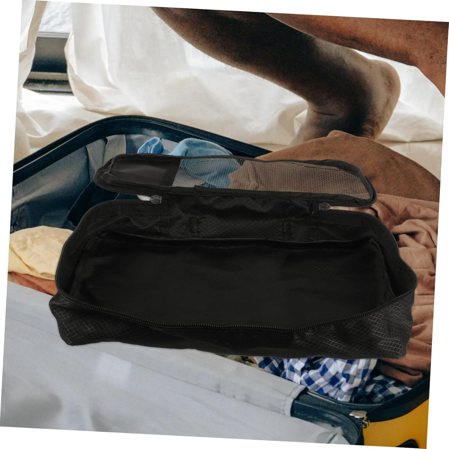 Travel Essential Organizer Suitcase Mesh Bag Packing Cubes for Efficient Packing