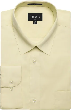 URBAN K Men's Regular Fit Long Sleeve Dress Shirt (Big & Tall Included)