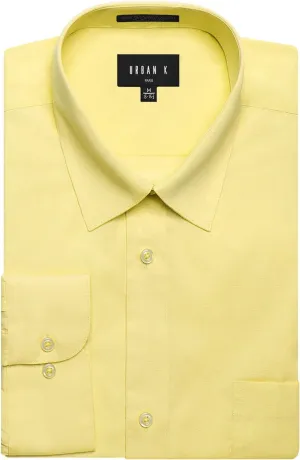 URBAN K Men's Regular Fit Long Sleeve Dress Shirt (Big & Tall Included)