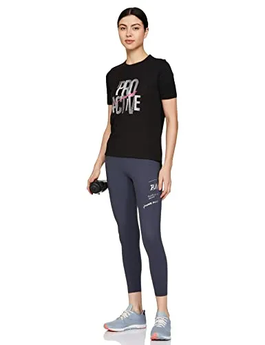 Van Heusen Proactive Elite Women 7/8th Leggings - Polyamide Spandex - Snug Fit, High Stretch, Moisture Wicking Odyssey Gray