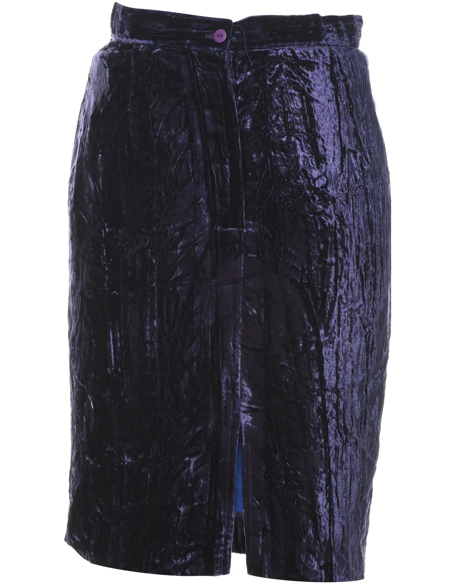 Velour Pencil Skirt - XS