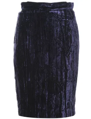Velour Pencil Skirt - XS