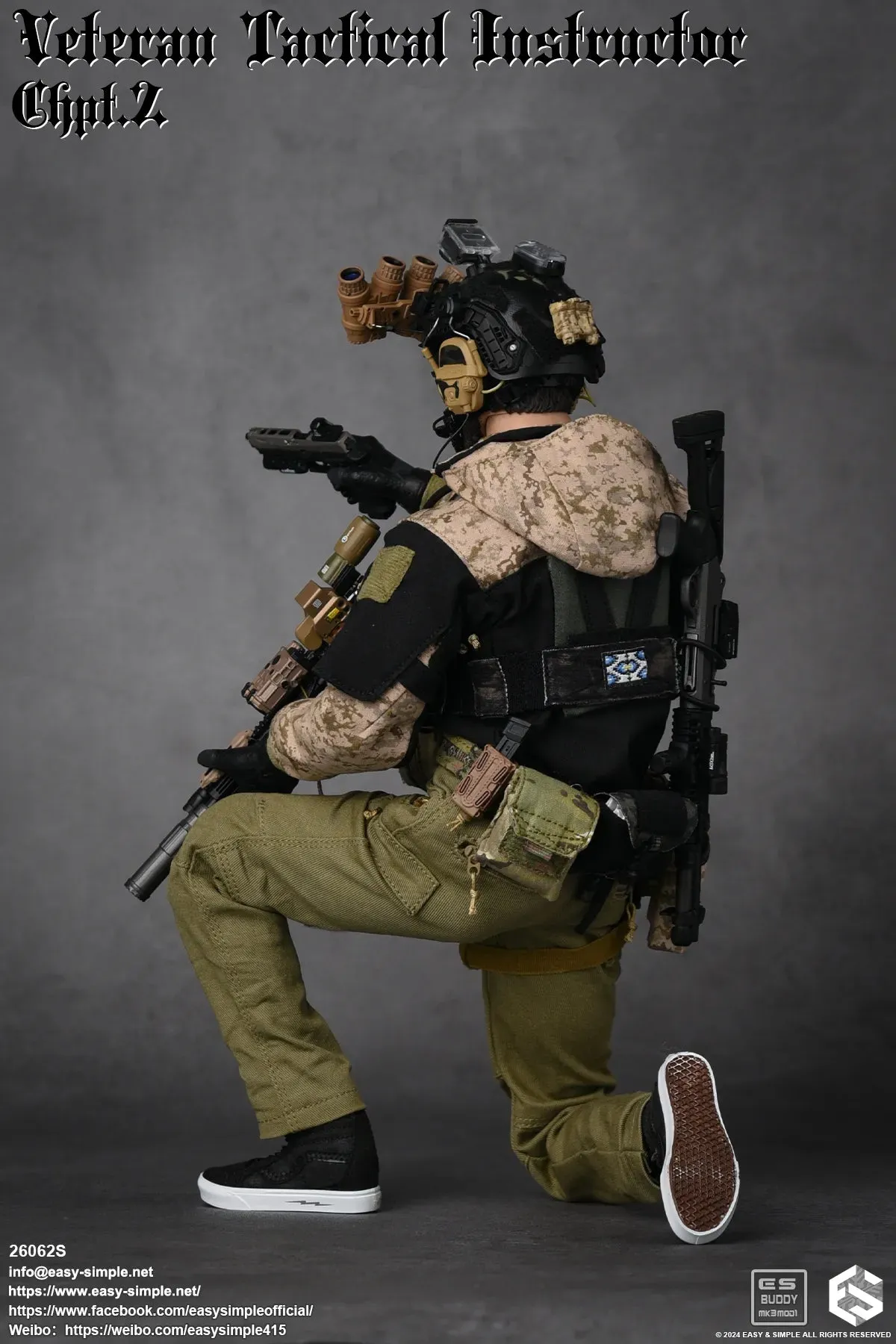 Veteran Tactical Instructor Z - Body Armor w/Black Multicam Chest Rig Set