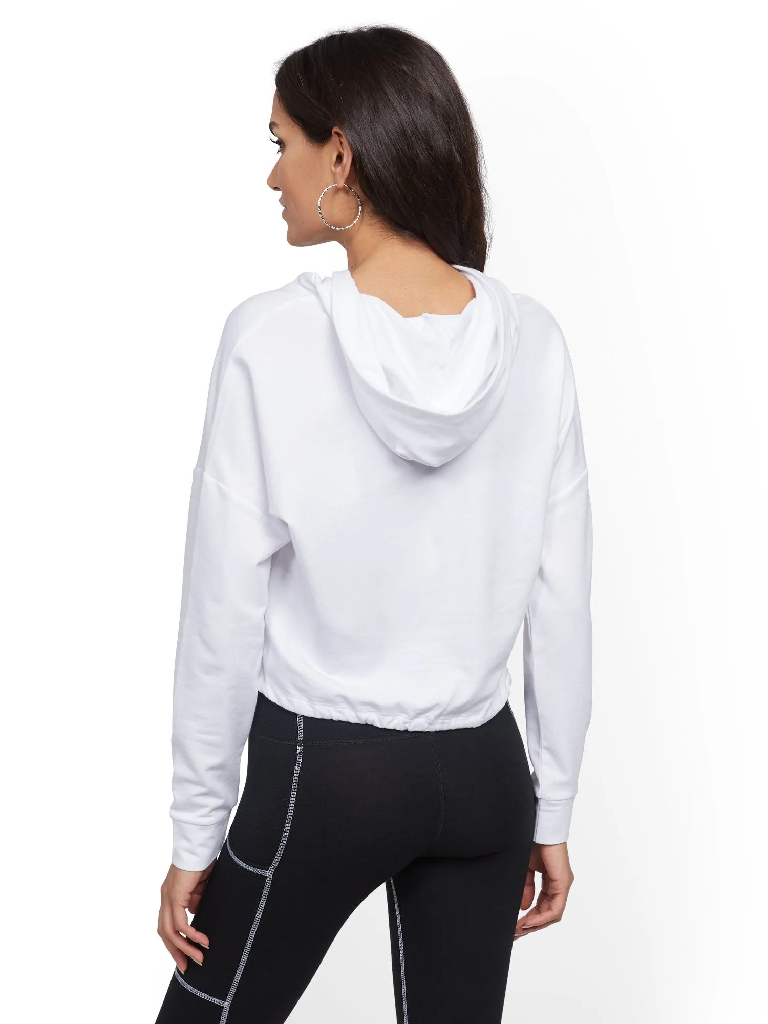 White Hooded 'Love' Sweatshirt