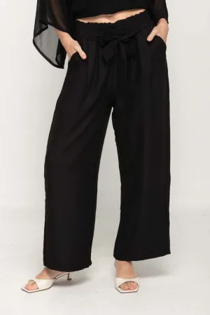 Wide Leg Pant  in Black