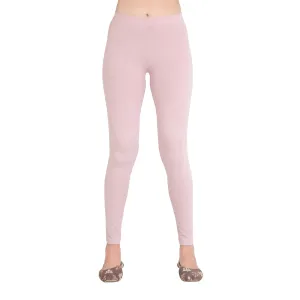 Women Dusty Rose Breathable Long Length Legging