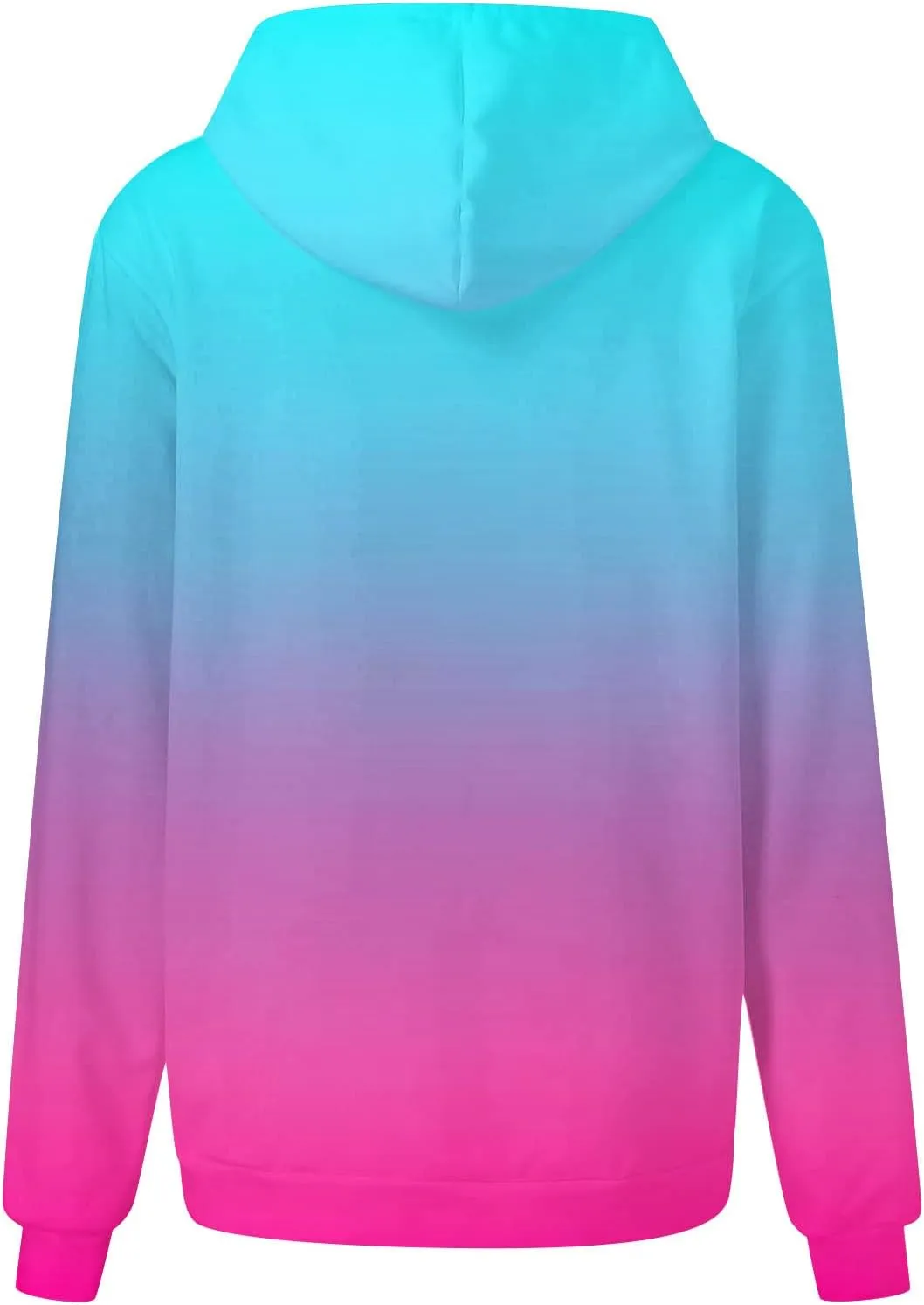 Womens Fall Fashion Hoodies 2023 Casual Oversized Long Sleeve Pullover Tops Gradient Loose Warm Hooded Sweatshirts