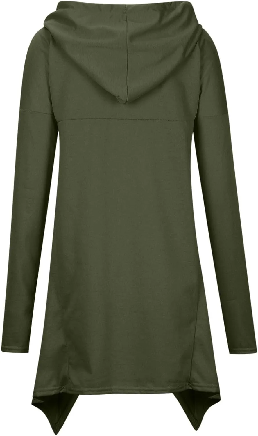 Women's Fashion Hoodies Sweatshirts Hi-Low Hem Pullover Sweatshirts Oversized Long Asymmetric Tunic Top with Pocket