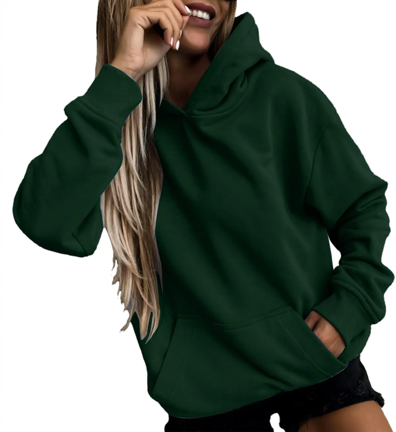 womens Hoodies Long Sleeve Oversized Sweatshirts Comfy Casual Loose Fit Pullover Fashion Fall Tops Pockets