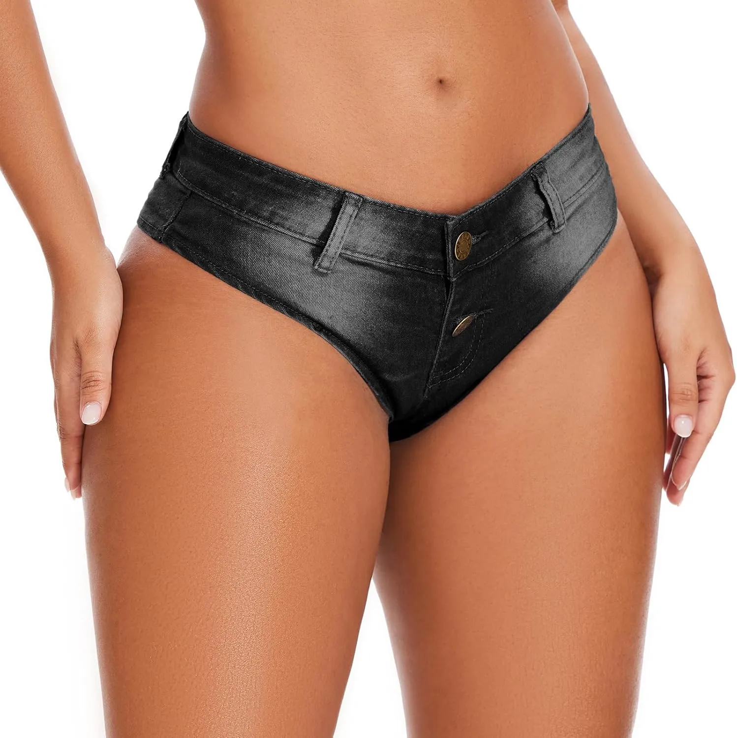 Women's Sexy Low Rise Mini Denim Shorts Jeans Hot Pants Clubwear