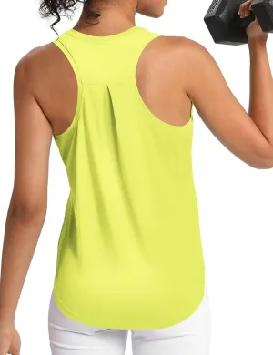 Women's Workout Tank Tops Woman Sleeveless Loose Fit Gym Tops Athletic Shirts Racerback Quick Dry UPF 50 