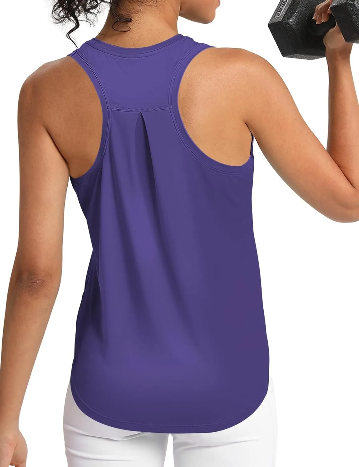 Women's Workout Tank Tops Woman Sleeveless Loose Fit Gym Tops Athletic Shirts Racerback Quick Dry UPF 50 