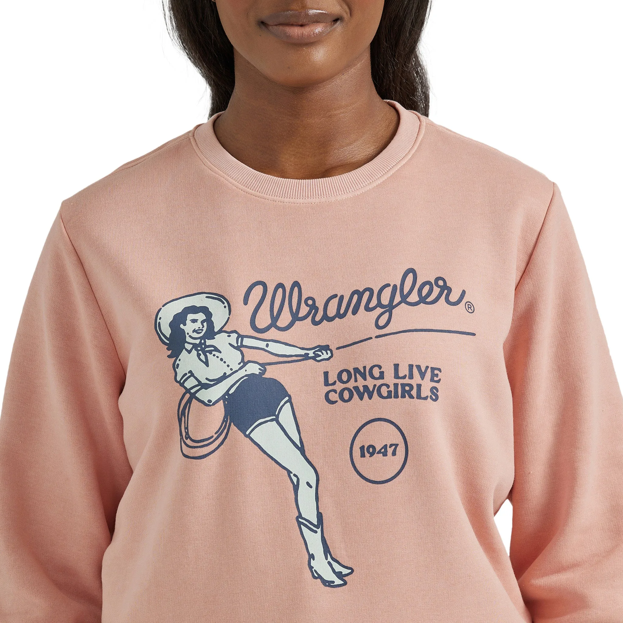 Wrangler Women's Long Live Cowgirls Pullover Sweater
