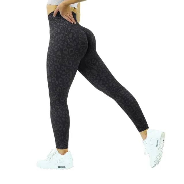 Yoga Leggings Women Butt Scrunch Legging Camo Seamless