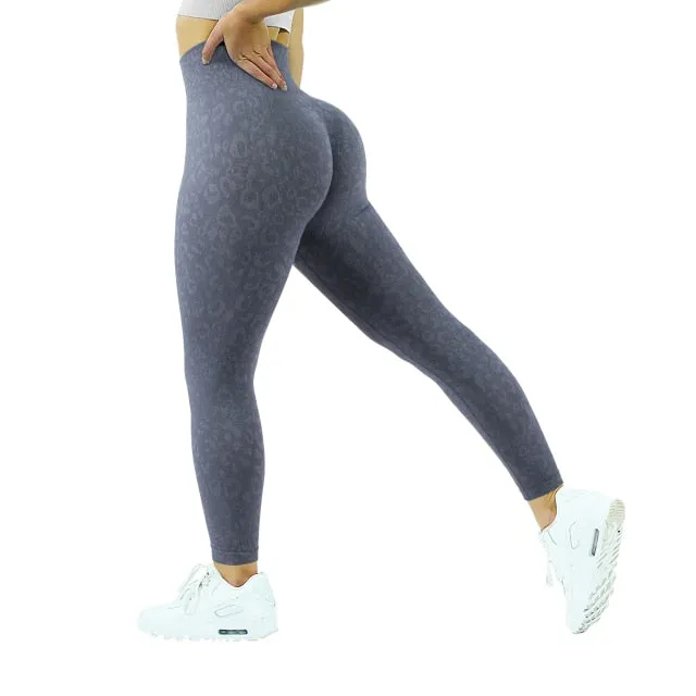 Yoga Leggings Women Butt Scrunch Legging Camo Seamless